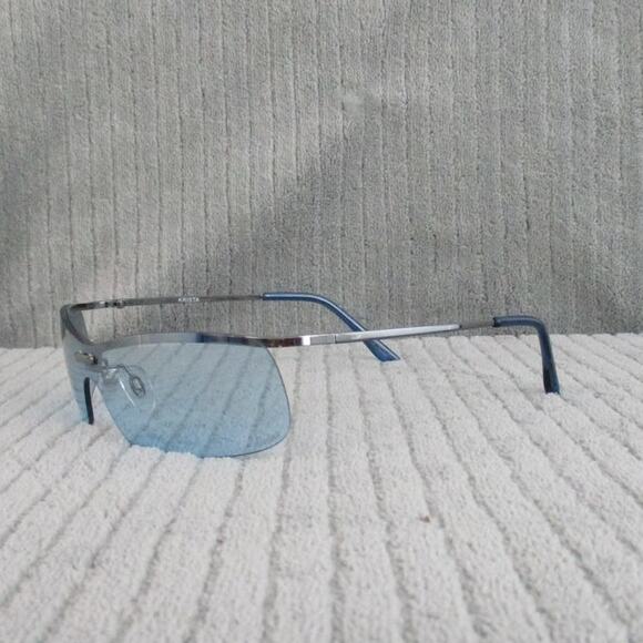New Divine Eyewear Krista Chrome/Aqua Gradient Sunglasses Women's NWT - Picture 2 of 8